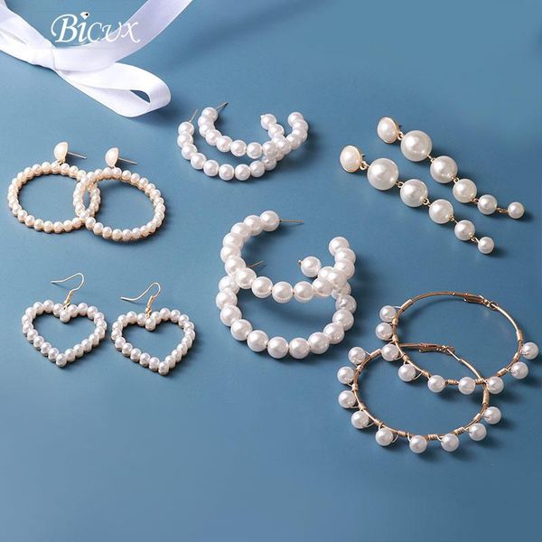 dangle & chandelier bicux big simulated pearl earrings 2021 for women lover geometric gold round heart drop earring korean statement jewelry, Silver
dangle & chandelier bicux big simulated pearl earrings 2021 for women lover geometric gold round heart drop earring korean statement jewelry, Silver