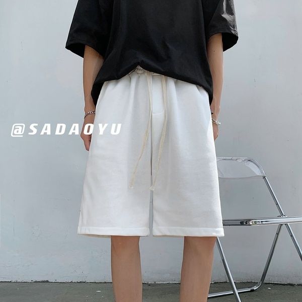men's shorts summer black white fashion casual drawstring men streetwear loose joggers straight mens beach 9vw8, White;black
men's shorts summer black white fashion casual drawstring men streetwear loose joggers straight mens beach 9vw8, White;black