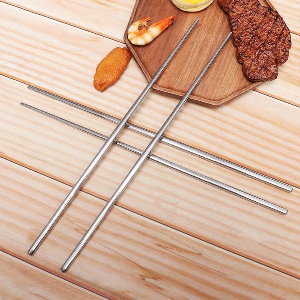 chopsticks 2 pair 36cm stainless steel long skid resistance anti- for bbq camping pot
chopsticks 2 pair 36cm stainless steel long skid resistance anti- for bbq camping pot