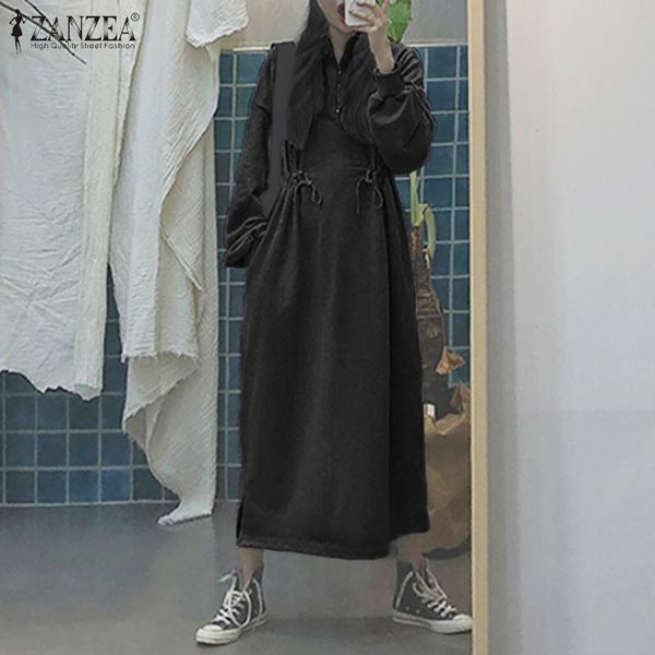 casual dresses womens drawstring kaftan fashion pocket sweatshirt dress zanzea turtleneck zipper long vestido female solid robe oversize, Black;gray
casual dresses womens drawstring kaftan fashion pocket sweatshirt dress zanzea turtleneck zipper long vestido female solid robe oversize, Black;gray