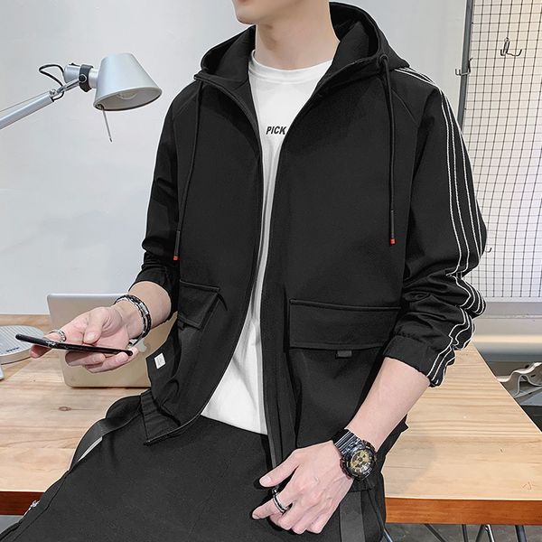 new men's coat windbreaker in 2021, Black;brown 
new men's coat windbreaker in 2021, Black;brown
