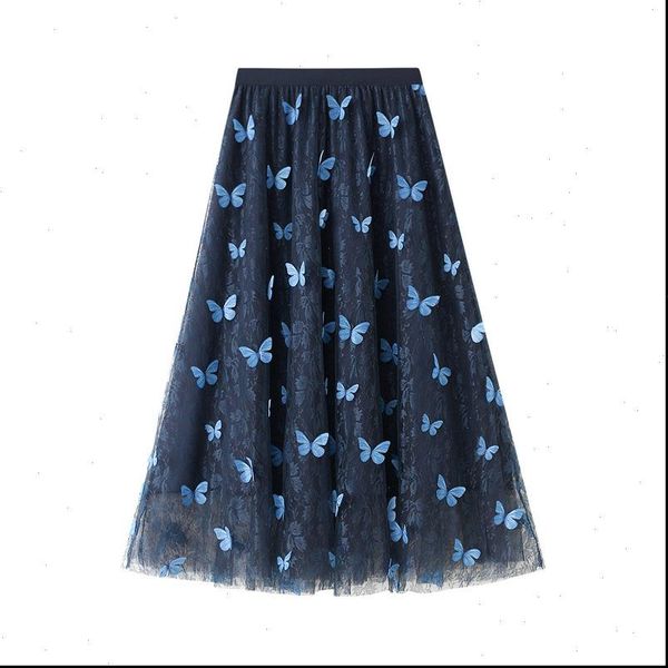 three dimensional butterfly pattern women skirts long tulle a line high waist mesh tutu womens autumn winter arrival, Black
three dimensional butterfly pattern women skirts long tulle a line high waist mesh tutu womens autumn winter arrival, Black