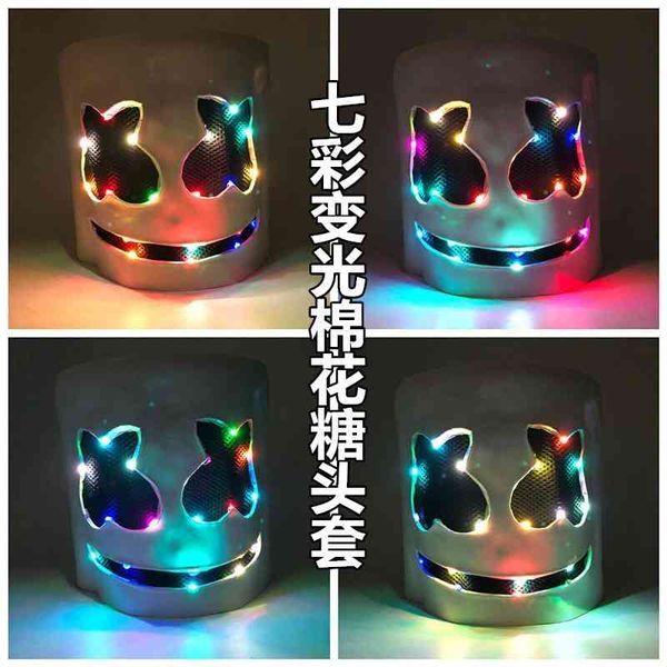 led luminous marshmallow stage performance prop mask 100 dj head cover eva material
led luminous marshmallow stage performance prop mask 100 dj head cover eva material