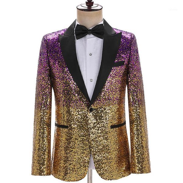 gradient sequin blazer jacket men stage party mens suit jackets dress performance wedding singer costume homme men's suits & blazers, White;black
gradient sequin blazer jacket men stage party mens suit jackets dress performance wedding singer costume homme men's suits & blazers, White;black
