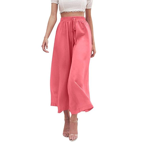 women's pants & capris 2021 women casual loose wide leg summer soft chiffon elastic high waist solid long z0509, Black;white
women's pants & capris 2021 women casual loose wide leg summer soft chiffon elastic high waist solid long z0509, Black;white