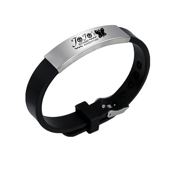 charm bracelets anime jewelry cosplay jojos bizarre adventure bracelet sport black leather bangle accessories, Golden;silver
charm bracelets anime jewelry cosplay jojos bizarre adventure bracelet sport black leather bangle accessories, Golden;silver