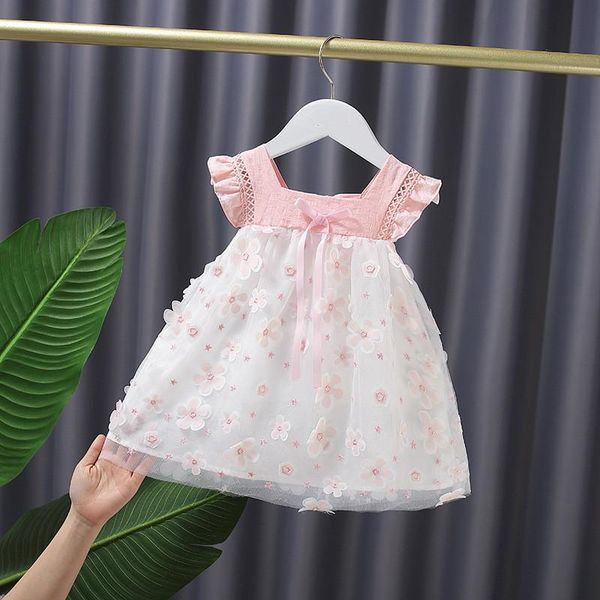 girl's dresses lovely baby girls summer sleeveless flowers appliques mesh princess wedding baptism party dress infant kids clothing, Red;yellow
girl's dresses lovely baby girls summer sleeveless flowers appliques mesh princess wedding baptism party dress infant kids clothing, Red;yellow
