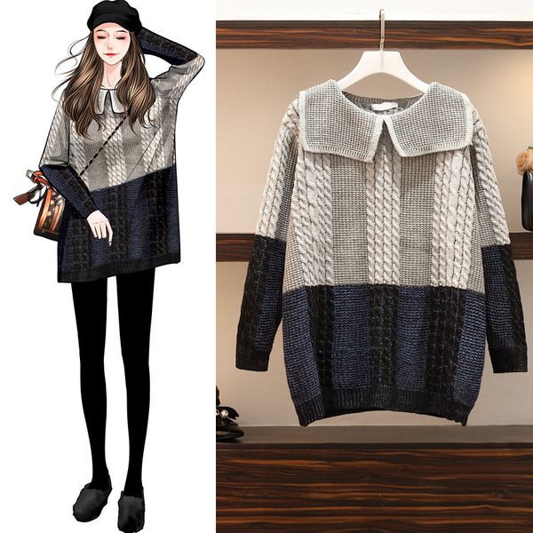 2021 new women's pullover autumn and winter oversized loose korean navy shawl design warm sweater women thickened 3g2v, White;black
2021 new women's pullover autumn and winter oversized loose korean navy shawl design warm sweater women thickened 3g2v, White;black