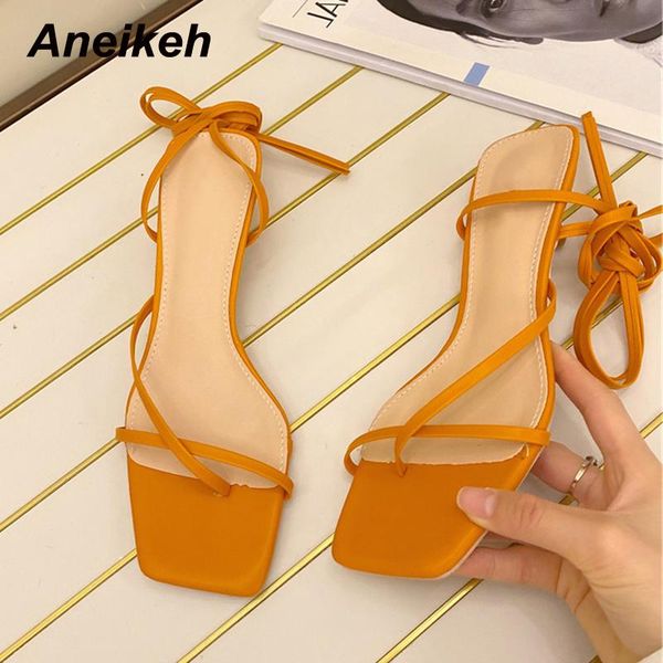 sandals aneikeh 2021 fashion shoes pu women summer peep toe open party cross-tied ankle strap lace-up classics solid riband, Black
sandals aneikeh 2021 fashion shoes pu women summer peep toe open party cross-tied ankle strap lace-up classics solid riband, Black