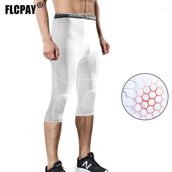 men's honeycomb knee pads running anti-collision tight safety pants basketball training 3/4 leggings sports compression pants1, Black;blue 
men's honeycomb knee pads running anti-collision tight safety pants basketball training 3/4 leggings sports compression pants1, Black;blue