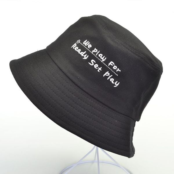 cloches summer we play for ready set letter embroidery bucket hats outdoor fisherman panama caps fashion fishing cap, Blue;gray
cloches summer we play for ready set letter embroidery bucket hats outdoor fisherman panama caps fashion fishing cap, Blue;gray