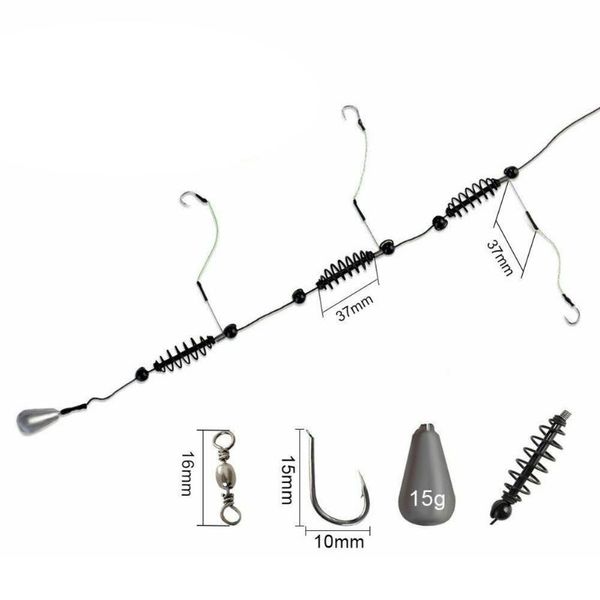 fishing hooks 1pc ready tied tackle artificial bait cage set feeder 15/20/25/30/35/40g high-carbon steel
fishing hooks 1pc ready tied tackle artificial bait cage set feeder 15/20/25/30/35/40g high-carbon steel