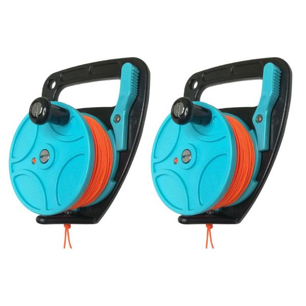 pool & accessories 150ft/46m rope scuba diving reel spool with handle thumb ser clip hook for underwater diver snorkeling
pool & accessories 150ft/46m rope scuba diving reel spool with handle thumb ser clip hook for underwater diver snorkeling