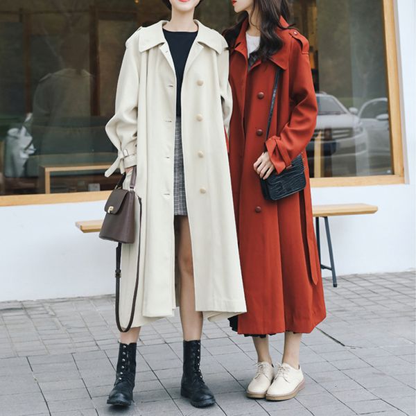 new autumn 2021 women with belt turn down collar long sleeve coat casaco feminino harajuku abrigo mujer trench femme f49g, Tan;black
new autumn 2021 women with belt turn down collar long sleeve coat casaco feminino harajuku abrigo mujer trench femme f49g, Tan;black
