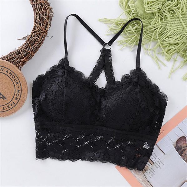 bras push up full cup women underwear cross back lace bra tank solid brassiere streetwear long vest lingerie, Red;black
bras push up full cup women underwear cross back lace bra tank solid brassiere streetwear long vest lingerie, Red;black