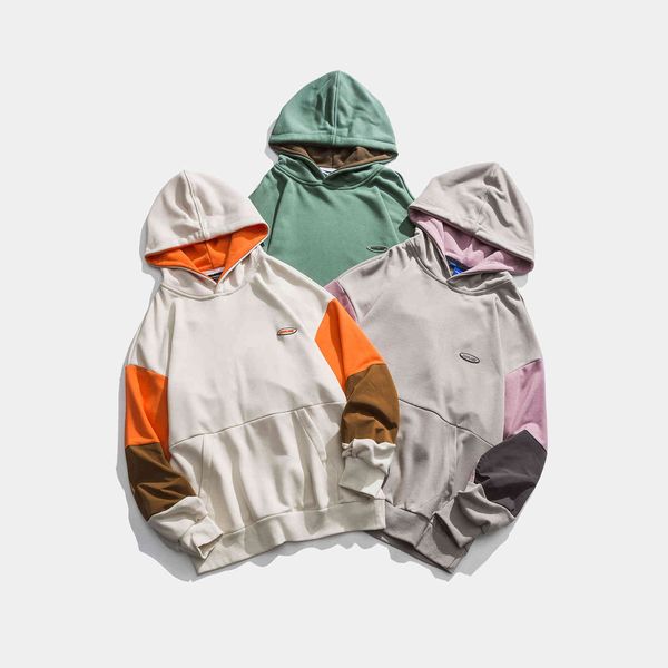 hoodies fashion fleece 2021 autumn stitching hooded sweater loose pullover brand coat men's wear, Black
hoodies fashion fleece 2021 autumn stitching hooded sweater loose pullover brand coat men's wear, Black