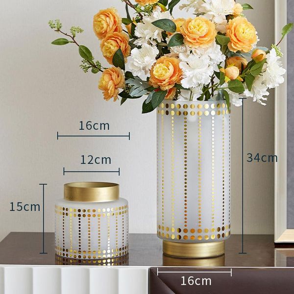 vases creative golden dot glass vase living room table decoration dried flowers hydroponic counterhome furnishings
vases creative golden dot glass vase living room table decoration dried flowers hydroponic counterhome furnishings