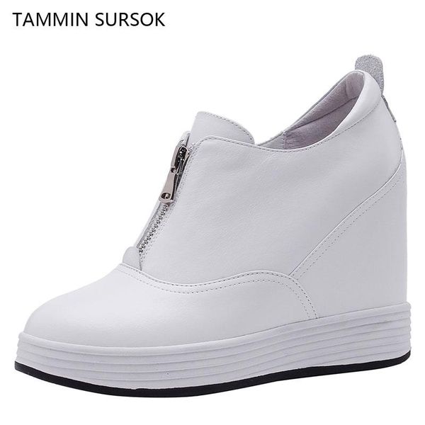 dress shoes style genuine leather height increasing white wedges fashion zipper women high heel casual, Black
dress shoes style genuine leather height increasing white wedges fashion zipper women high heel casual, Black