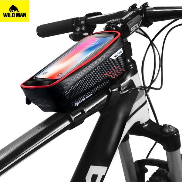 wild man mountain bike front frame tube bags rainproof touch screen mobile phone hard case cycling bag bicycle accessories m108
wild man mountain bike front frame tube bags rainproof touch screen mobile phone hard case cycling bag bicycle accessories m108