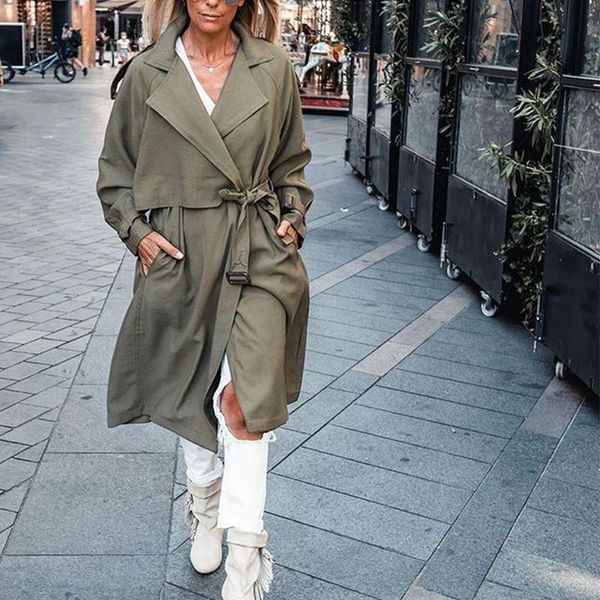 women's trench coats autumn winter fashion windbreaker women loose lace-up waist slim solid color mid-length jackets trendy lr1897, Tan;black
women's trench coats autumn winter fashion windbreaker women loose lace-up waist slim solid color mid-length jackets trendy lr1897, Tan;black