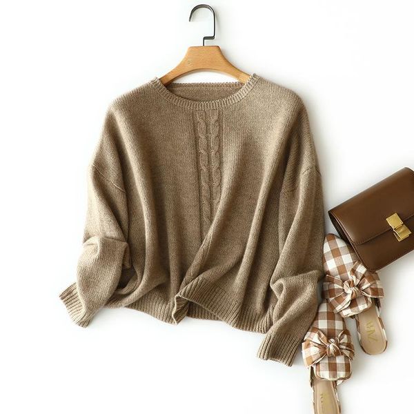 women's sweaters shuchan loose-fitting 100% cashmere sweater women casual autumn winter pullover cute clothes korean fashion, White;black
women's sweaters shuchan loose-fitting 100% cashmere sweater women casual autumn winter pullover cute clothes korean fashion, White;black