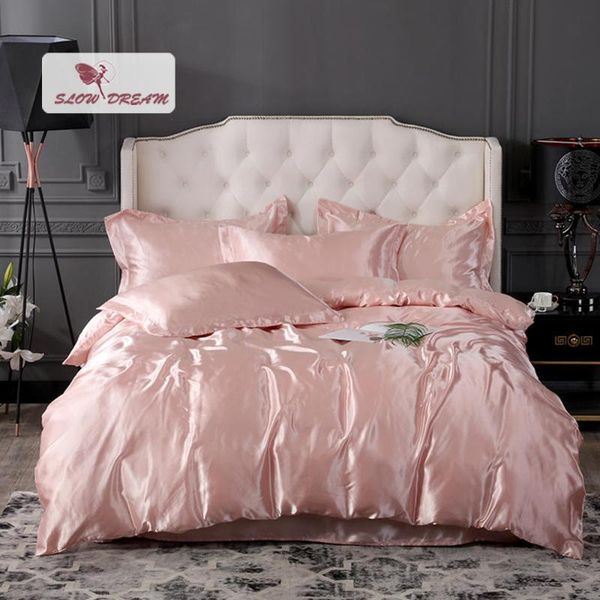 bedding sets slowdream luxury pink satin silky set home bedspread double king family bed linen duvet cover pillowcase
bedding sets slowdream luxury pink satin silky set home bedspread double king family bed linen duvet cover pillowcase