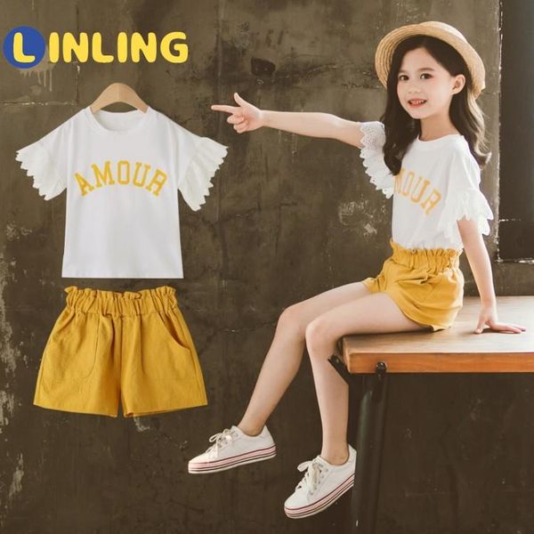 linling fashion girls clothing sets new summer short sleeve t-shirt+short 2pcs for kids clothing sets baby clothes outfits p65, White
linling fashion girls clothing sets new summer short sleeve t-shirt+short 2pcs for kids clothing sets baby clothes outfits p65, White