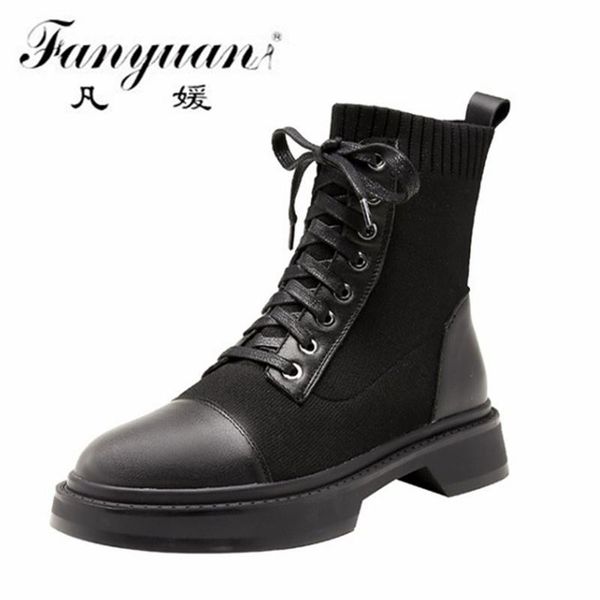 boots fanyuan square toe platforms women knitting ankle genuine leather narrow band casual autumn winter shoes woman 2021, Black
boots fanyuan square toe platforms women knitting ankle genuine leather narrow band casual autumn winter shoes woman 2021, Black