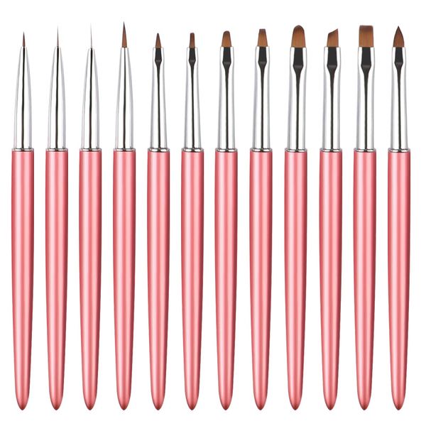 12pcs/set nail pen brush nail glue ptherapy pen professional salon home use gel nail brush uv gel carving pen brush diy, Yellow
12pcs/set nail pen brush nail glue ptherapy pen professional salon home use gel nail brush uv gel carving pen brush diy, Yellow
