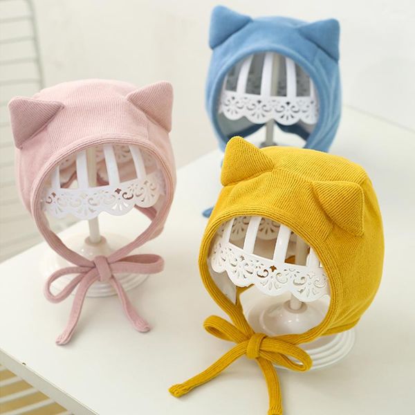 caps & hats cute cat ear baby hat autumn winter soft boy girl cap solid color protection born beanie bonnet enfant, Yellow
caps & hats cute cat ear baby hat autumn winter soft boy girl cap solid color protection born beanie bonnet enfant, Yellow