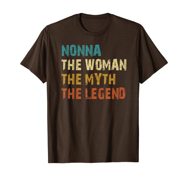 nonna the woman the myth the legend mothers day gift t-shirt, White;black
nonna the woman the myth the legend mothers day gift t-shirt, White;black