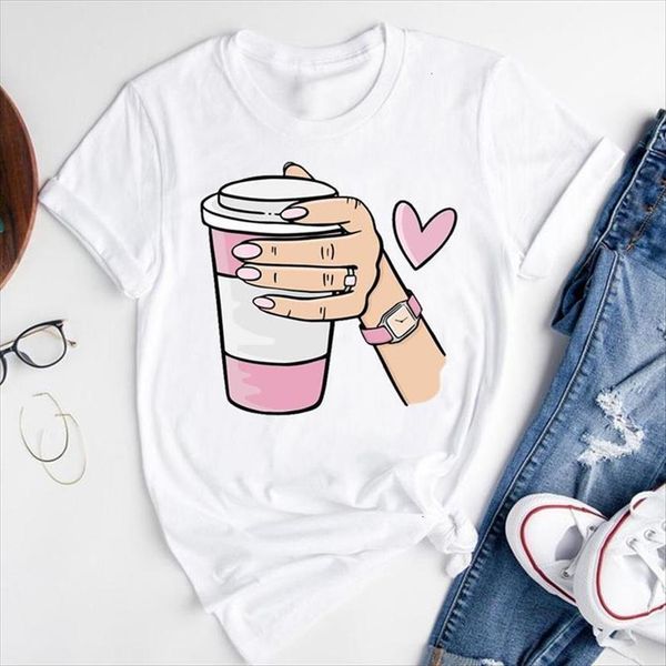 graphic cartoon coffee cute women t shirts fashion print short sleeve summer clothes tees shirt, White
graphic cartoon coffee cute women t shirts fashion print short sleeve summer clothes tees shirt, White