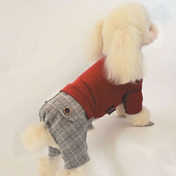new autumn small dog teddy fashion lattice japane and korean style pet four legged clothing
new autumn small dog teddy fashion lattice japane and korean style pet four legged clothing