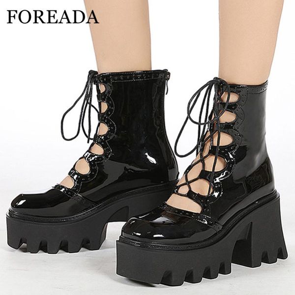 boots foreada women punk style platform thick high heel ankle cut out zipper lace up ladies autumn winter black 40
boots foreada women punk style platform thick high heel ankle cut out zipper lace up ladies autumn winter black 40