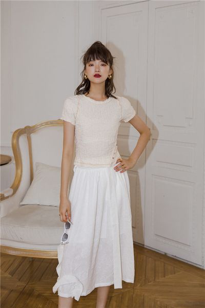2021 new ruched women tshirt summer short sleeve t stitch tight tee shirt femme trendy clothes 307h, White
2021 new ruched women tshirt summer short sleeve t stitch tight tee shirt femme trendy clothes 307h, White