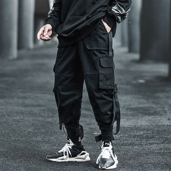 new 2021 autumn hip hop joggers multi-pocket ribbons elastic waist men's sweatpants streetwear cargo pants bsy7, Black
new 2021 autumn hip hop joggers multi-pocket ribbons elastic waist men's sweatpants streetwear cargo pants bsy7, Black