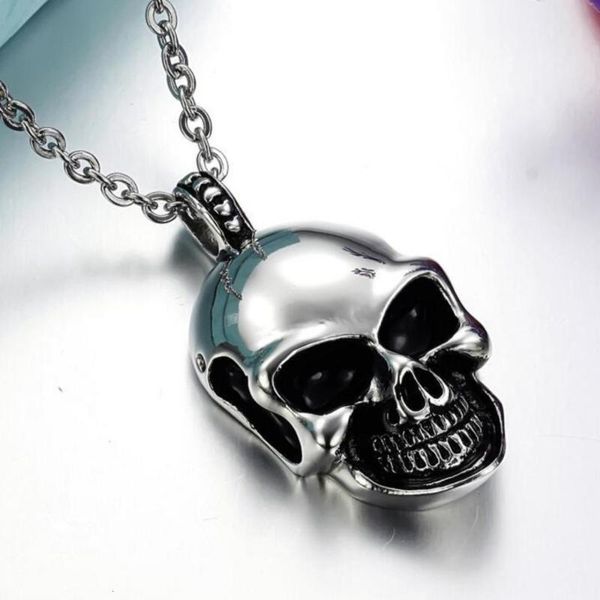 pendant necklaces fashion gothic skull stainless steel skeleton pandent necklace chain hip hop nacklaces men 2021 jewelry vintage viking, Silver
pendant necklaces fashion gothic skull stainless steel skeleton pandent necklace chain hip hop nacklaces men 2021 jewelry vintage viking, Silver