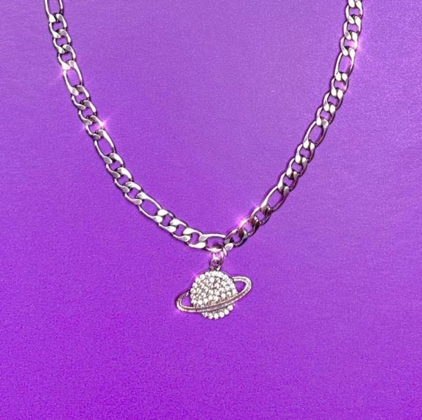 pendant necklaces exclusive harajuku streetwear stainless steel iced out blin planet earth choker necklace women men collares mujer, Silver
pendant necklaces exclusive harajuku streetwear stainless steel iced out blin planet earth choker necklace women men collares mujer, Silver