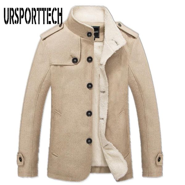 men's wool & blends ursporttech brand men blend coats 2021 winter fashion solid color coat clothing male thick warm overcoat, Black
men's wool & blends ursporttech brand men blend coats 2021 winter fashion solid color coat clothing male thick warm overcoat, Black