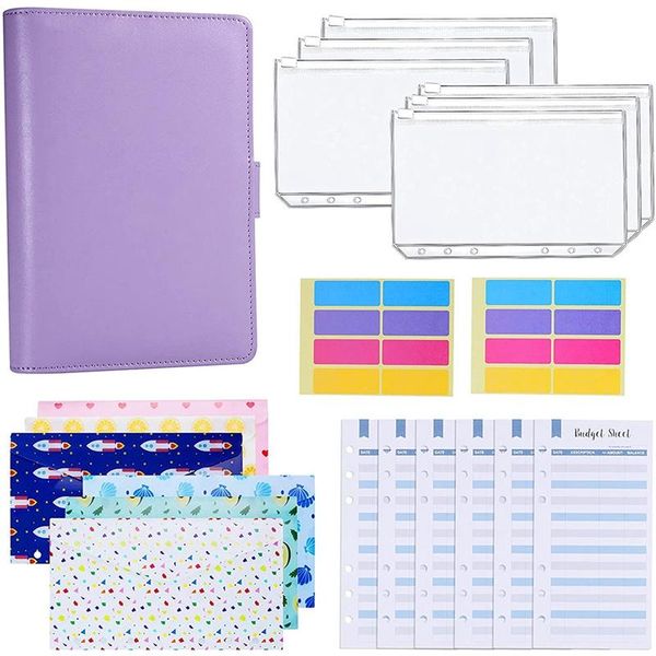 gift wrap a6 budget binder 12 patterns money envelopes with expense sheets & self-adhesive label
gift wrap a6 budget binder 12 patterns money envelopes with expense sheets & self-adhesive label