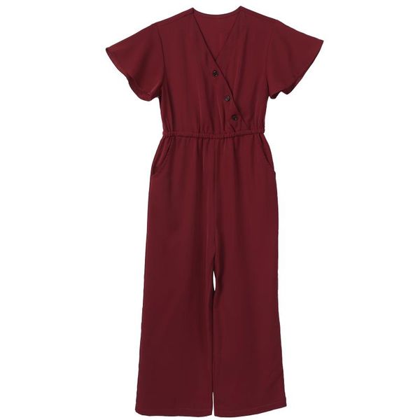 jumpsuits fashion kids girls overalls solid color flutter sleeves jumpsuit casual loose long pants outfits summer clothes 6-14 years, Blue
jumpsuits fashion kids girls overalls solid color flutter sleeves jumpsuit casual loose long pants outfits summer clothes 6-14 years, Blue