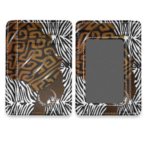 card holders pu leather multi-function case business holder portrait african women credit passport bag id wallet, Brown;gray
card holders pu leather multi-function case business holder portrait african women credit passport bag id wallet, Brown;gray