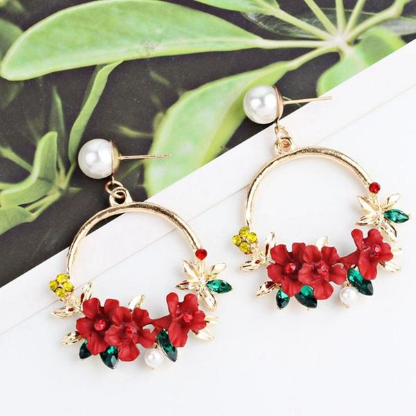 dangle & chandelier korean trendy cute sweet blossom flower big circle earrings trim pearl geometric round for women party gift, Silver
dangle & chandelier korean trendy cute sweet blossom flower big circle earrings trim pearl geometric round for women party gift, Silver