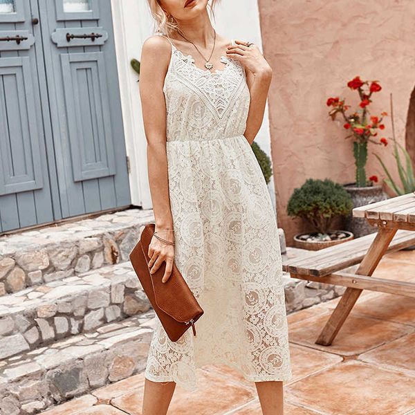 elegant lace patchwork women dress v-neck spaghetti strap hollow out backless mid calf long midi office lady dress w206 210526, Black;gray
elegant lace patchwork women dress v-neck spaghetti strap hollow out backless mid calf long midi office lady dress w206 210526, Black;gray