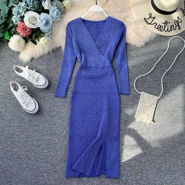 autumn winter sweter dres korean slim elastic knitted solid brown apricot a-line long sleeve midi dresses 210601, Black;gray
autumn winter sweter dres korean slim elastic knitted solid brown apricot a-line long sleeve midi dresses 210601, Black;gray