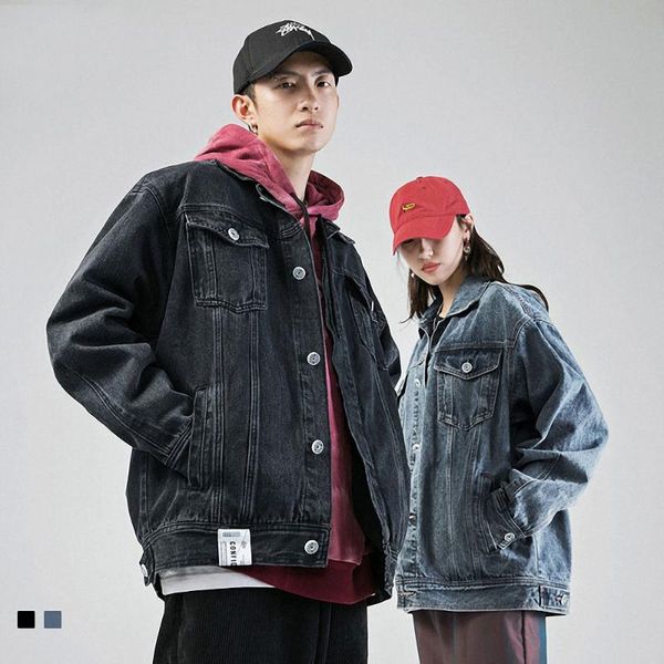 men's jackets men cotton denim jacket casual fashion pure blue black lapel single breasted jeans women autumn loose quality cowboy coat, Black;brown
men's jackets men cotton denim jacket casual fashion pure blue black lapel single breasted jeans women autumn loose quality cowboy coat, Black;brown