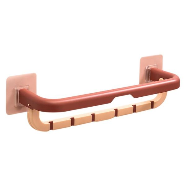 bathroom kitchen hanger towel rack punch self-adhesive double layer folding towel rack holder with hooks lb88
bathroom kitchen hanger towel rack punch self-adhesive double layer folding towel rack holder with hooks lb88