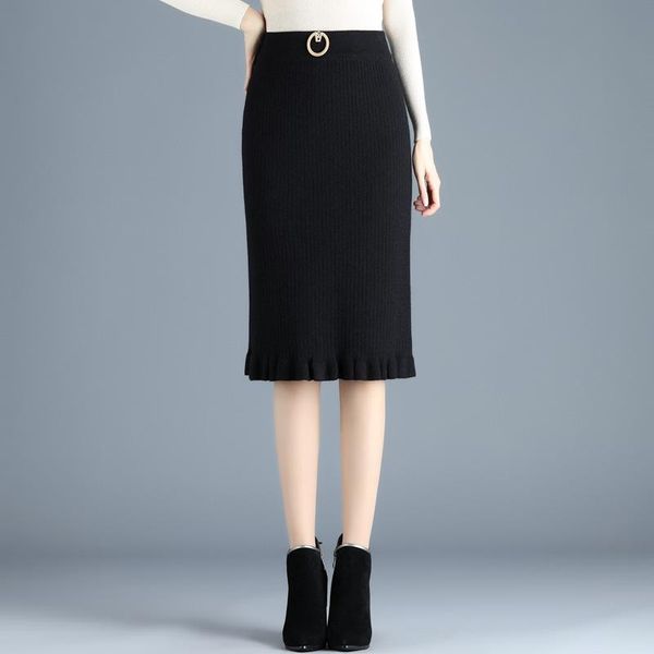 skirts autumn & winter bag hip skirt high waist thin simple black stretch wild split women a-line woolen long
skirts autumn & winter bag hip skirt high waist thin simple black stretch wild split women a-line woolen long