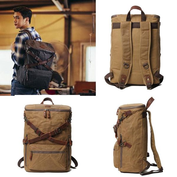 backpack canvas waterproof lapmen's large capacity travel hiking rucksack cross leather knapsack
backpack canvas waterproof lapmen's large capacity travel hiking rucksack cross leather knapsack