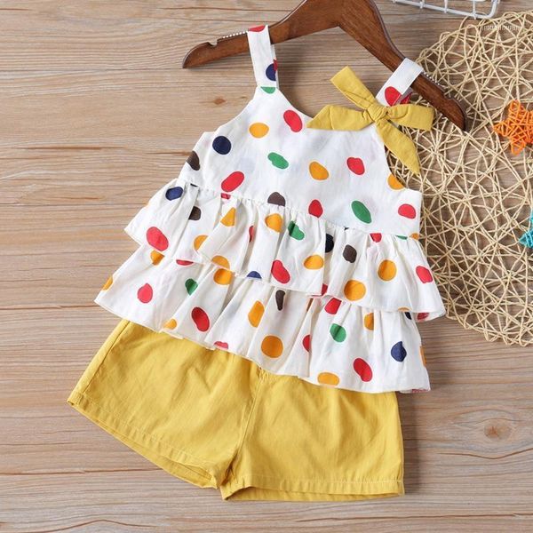 clothing sets 2-piece colorful polka dot ruffled baby girl summer outfit tank and solid shorts toddler set1, White
clothing sets 2-piece colorful polka dot ruffled baby girl summer outfit tank and solid shorts toddler set1, White